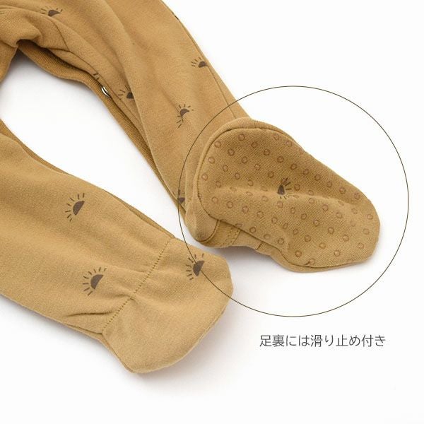 オーガニックコットン ベビー 足つきカバーオール(長袖)