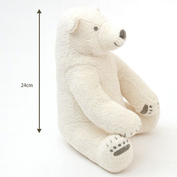 オーガニックコットン ホッキョクグマのぬいぐるみ 親ぐま