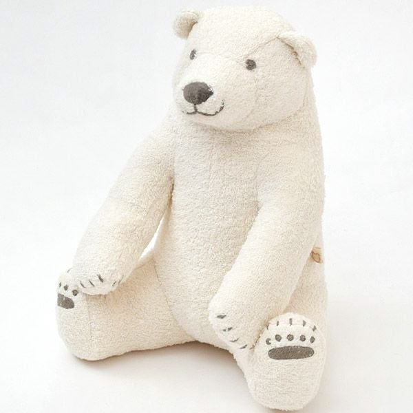 オーガニックコットン ホッキョクグマのぬいぐるみ 親ぐま