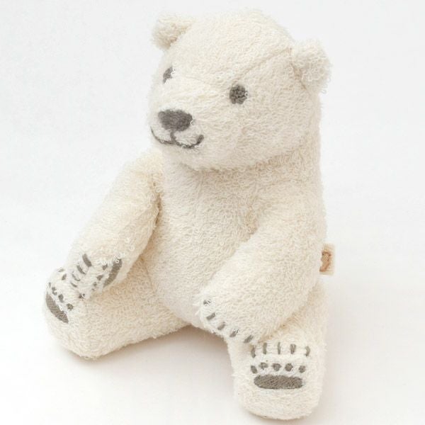 オーガニックコットン ホッキョクグマのぬいぐるみ こぐま
