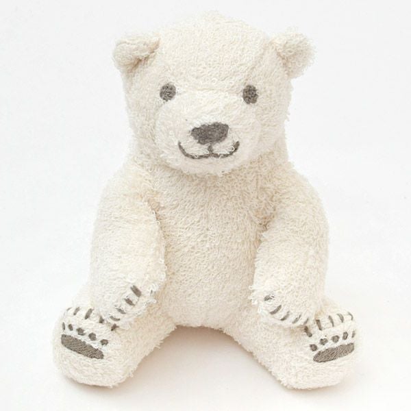 オーガニックコットン ホッキョクグマのぬいぐるみ こぐま