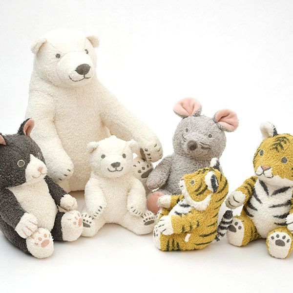 オーガニックコットン ホッキョクグマのぬいぐるみ こぐま