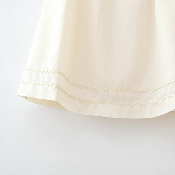 オーガニックコットン ベビーリックラックリボンサマードレス