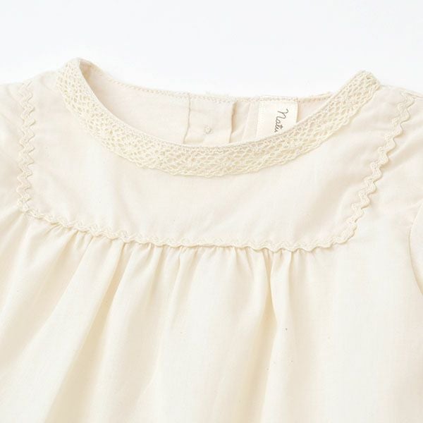 オーガニックコットン ベビーリックラックリボンサマードレス