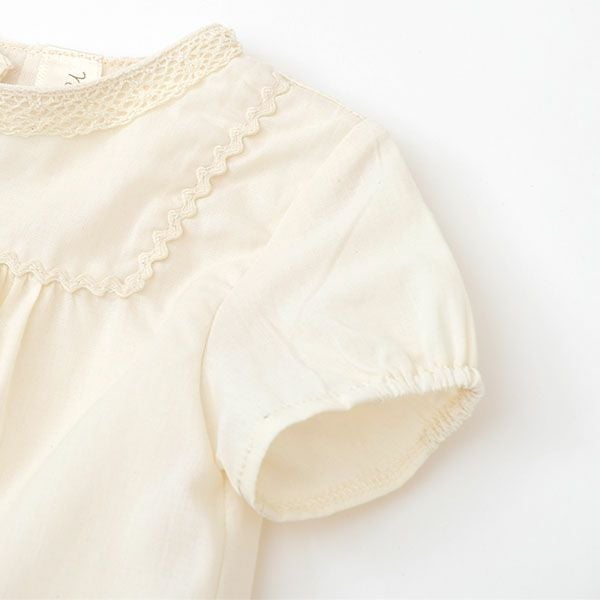 オーガニックコットン ベビーリックラックリボンサマードレス