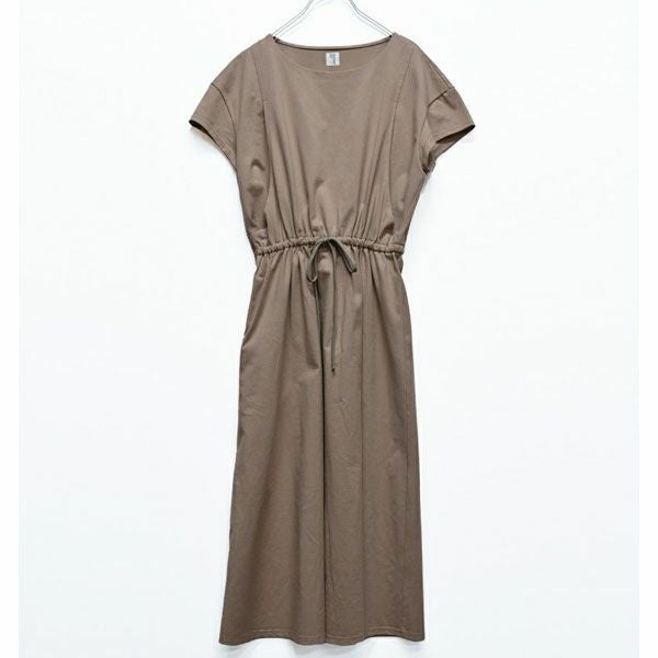 オーガニックコットン ウエストギャザーワンピース