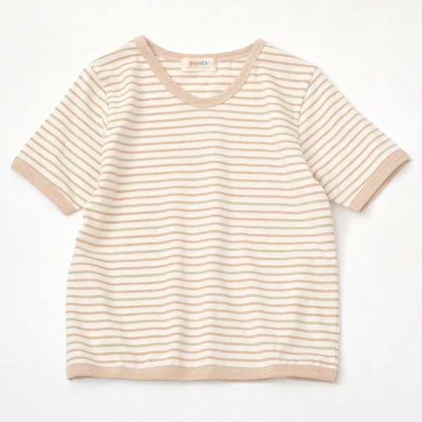 オーガニックコットン キッズ Uネック半袖Tシャツ