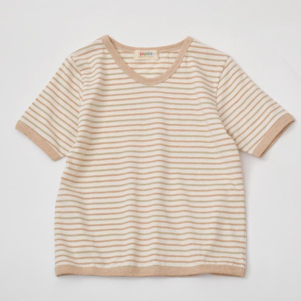 オーガニックコットン キッズ Uネック半袖Tシャツ