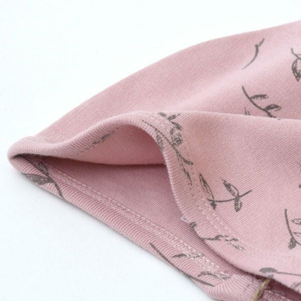 オーガニックコットン ベビー結び帽 Flower