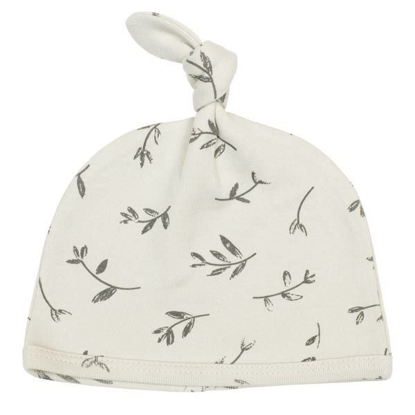 オーガニックコットン ベビー結び帽 Flower