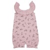 オーガニックコットン ベビーノースリーブロンパース Flower