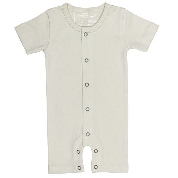 オーガニックコットン ベビー半袖ロンパース