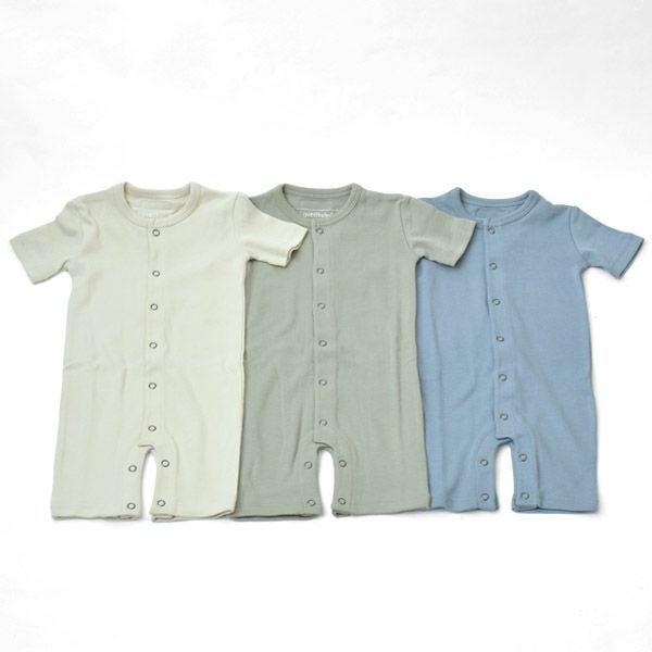 オーガニックコットン ベビー半袖ロンパース