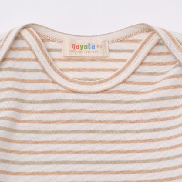 オーガニックコットン ベビー半袖ボーダーTシャツ