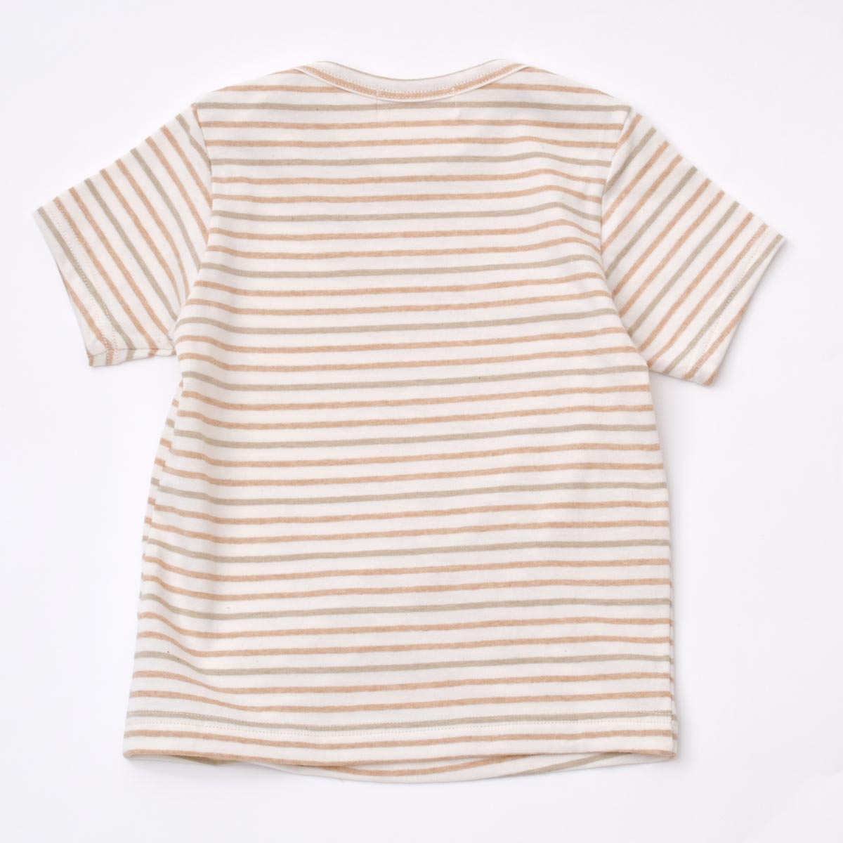 オーガニックコットン ベビー半袖ボーダーTシャツ