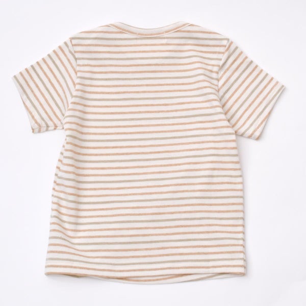 オーガニックコットン ベビー半袖ボーダーTシャツ