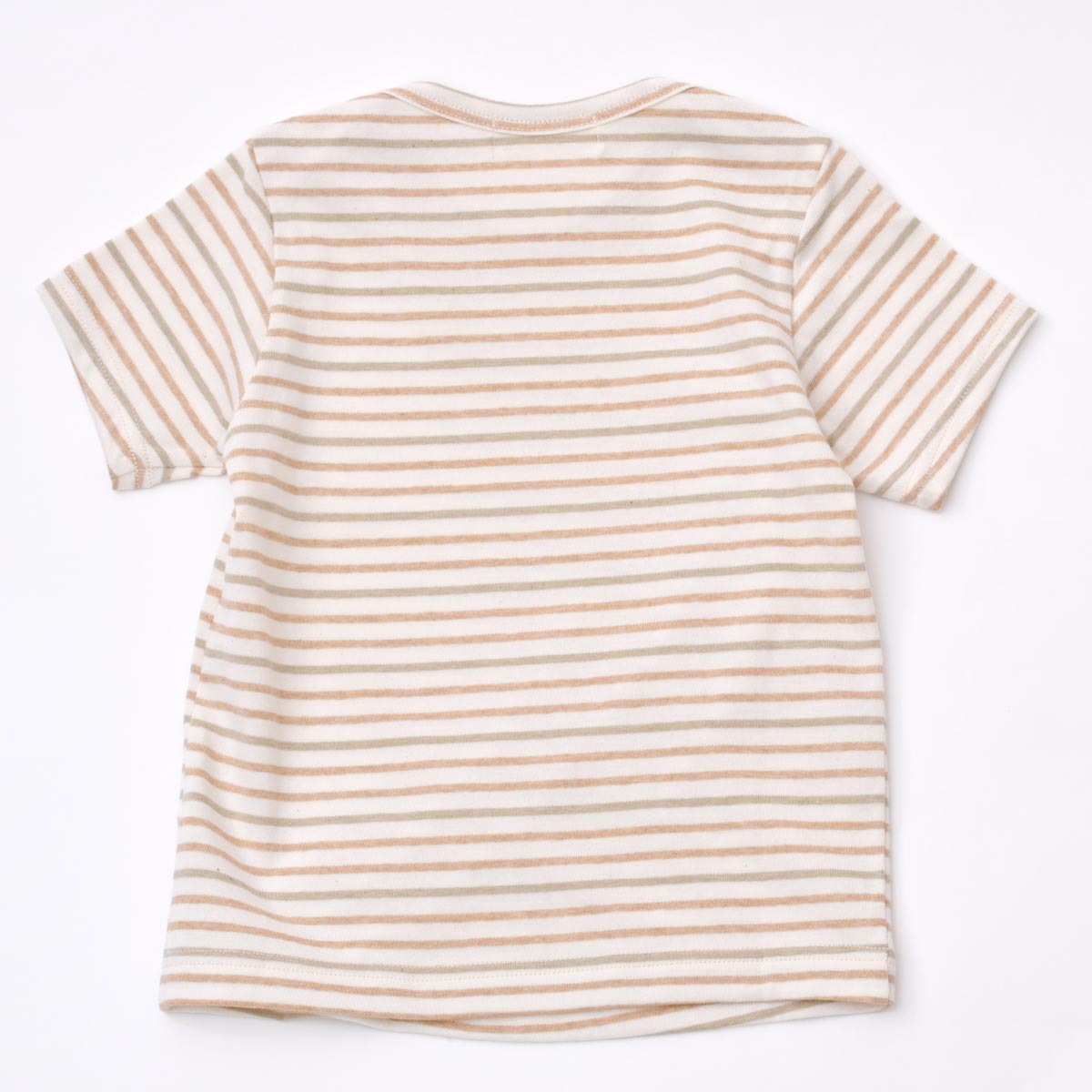 オーガニックコットン キッズ半袖ボーダーTシャツ