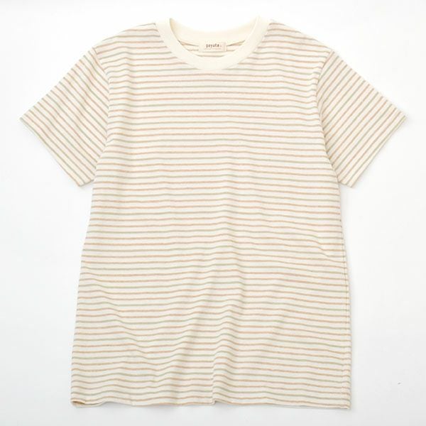 オーガニックコットン 半袖ボーダーＴシャツ
