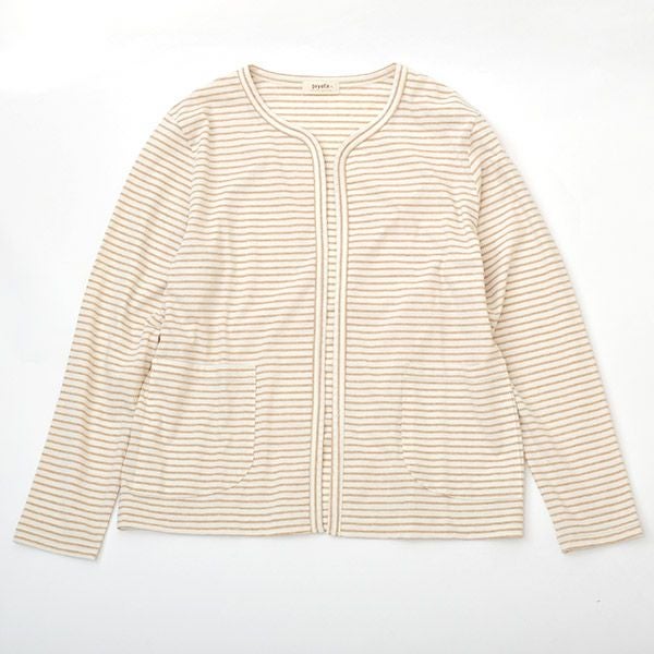 オーガニックコットン ボタンレス薄手カーディガン