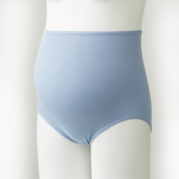 オーガニックコットン 肌にやさしいリブショーツ(深ばき)
