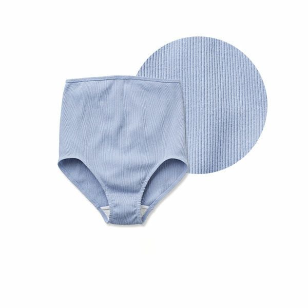 オーガニックコットン 肌にやさしいリブショーツ(深ばき)