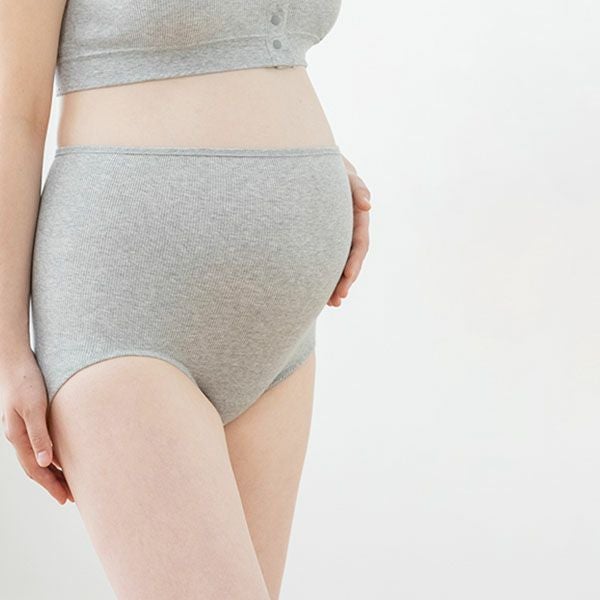 オーガニックコットン 肌にやさしいリブショーツ(深ばき)