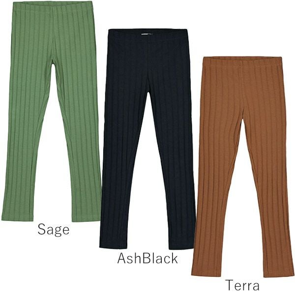 オーガニックコットン キッズワイドリブレギンス