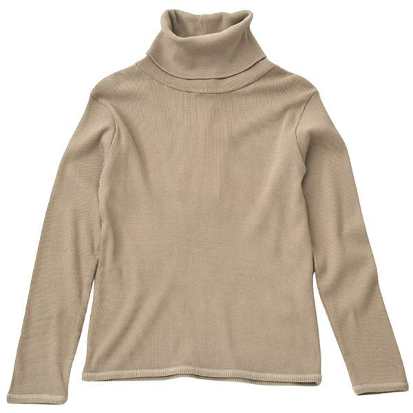 オーガニックコットン キッズ リブタートルネックシャツ Gaia