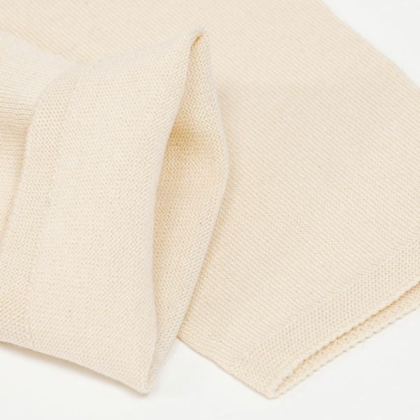 オーガニックコットン ホールガーメント薄手レギンス ナチュラル M-L