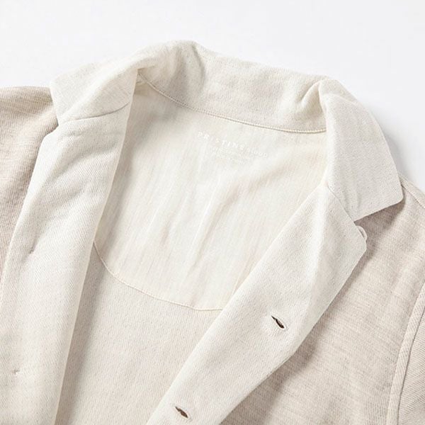 オーガニックコットン＆ヤク 綾ダブルガーゼ前開きワンピース ナチュラルグレー M