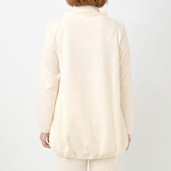 オーガニックコットン エアニットタートルパジャマ ナチュラル M