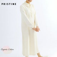 オーガニックコットン エアニットタートルネグリジェ ナチュラル M