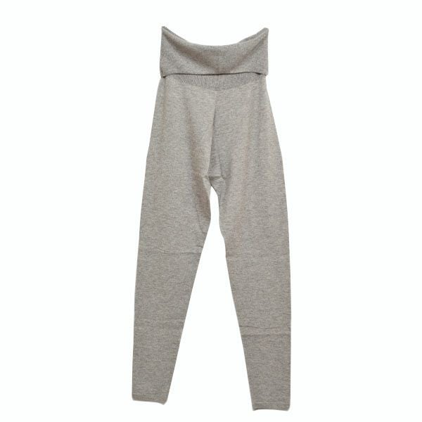 オーガニックコットン&ヤク ホールガーメント薄手レギンス グレー M-L