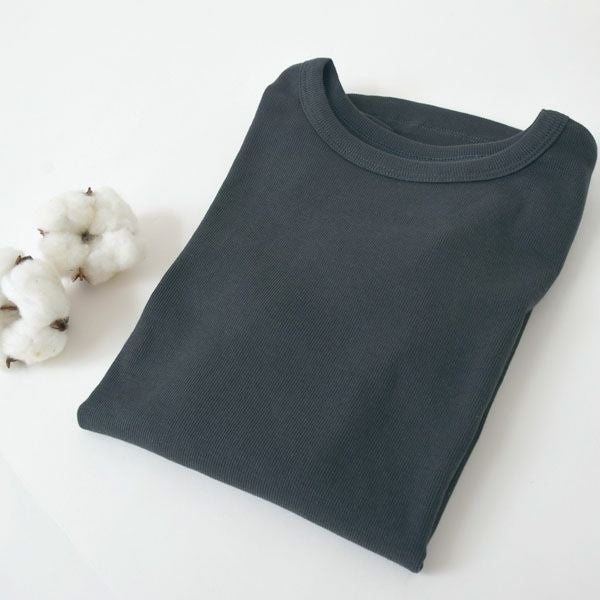 オーガニックコットン キッズラウンドネックシャツ(半袖)