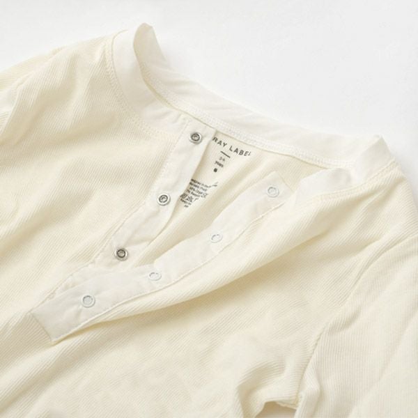 オーガニックコットン キッズヘンリーネックシャツ(長袖)