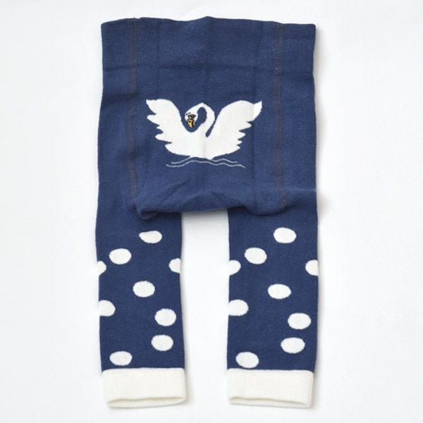 オーガニックコットン ベビーレギンス（膝滑り止め付）