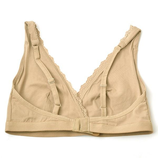 オーガニックコットン レースブラ