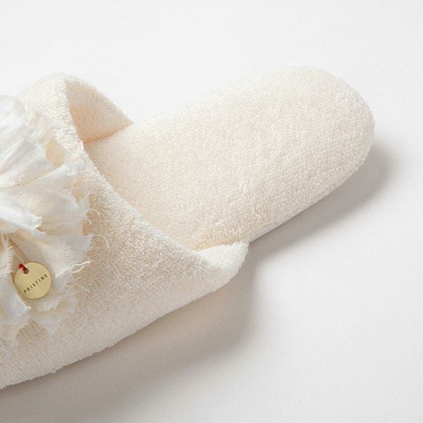 オーガニックコットン パイルスリッパ ナチュラル 22-24