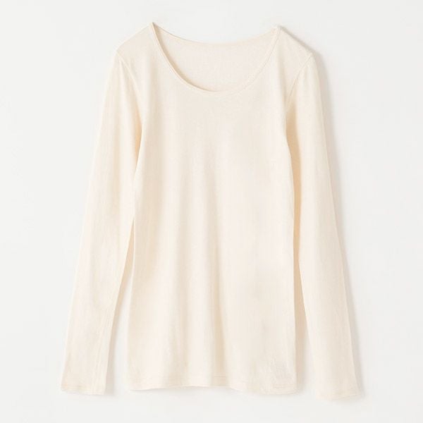 オーガニックコットン＆シルク リバーシブルＵネックプルオーバー