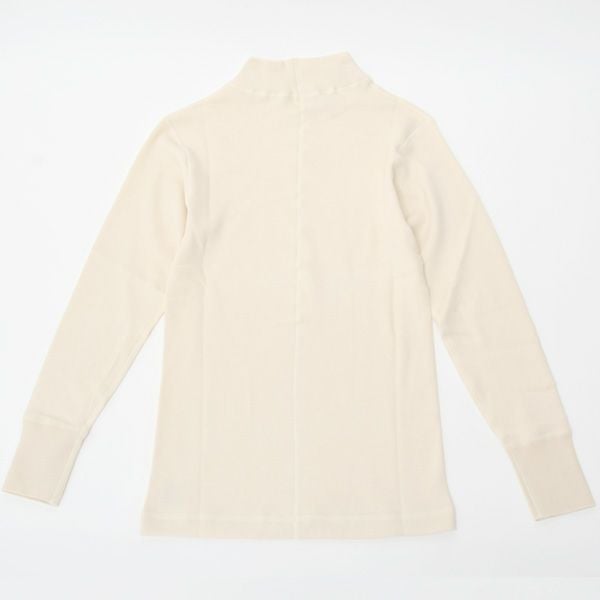 オーガニックコットン メンズパンケーキニットハイネックプルオーバー(長袖)