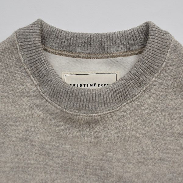 オーガニックコットン&ヤク裏毛メンズスウェットプルオーバー(長袖)