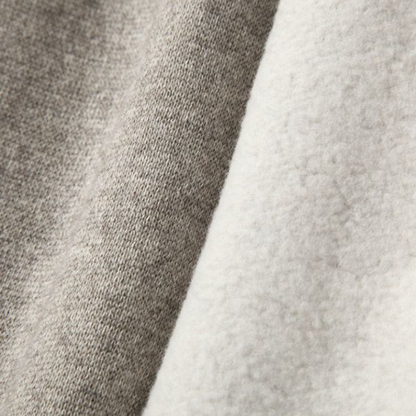 オーガニックコットン&ヤク裏毛メンズスウェットプルオーバー(長袖)