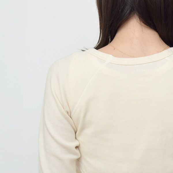 オーガニックコットン パンケーキニットラグラン9分袖