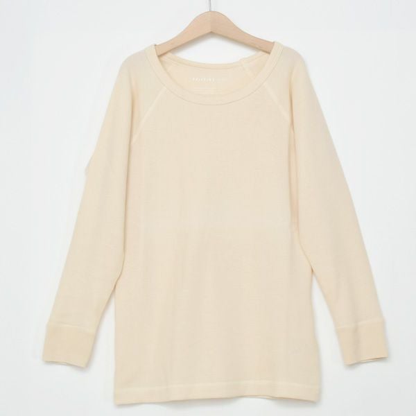 オーガニックコットン パンケーキニットラグラン9分袖