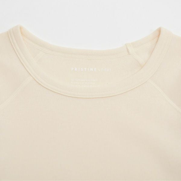 オーガニックコットン パンケーキニットラグラン9分袖