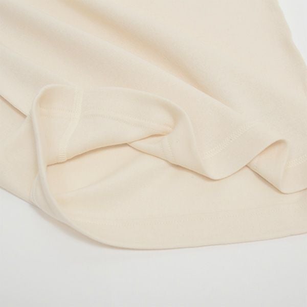 オーガニックコットン パンケーキニットラグラン9分袖