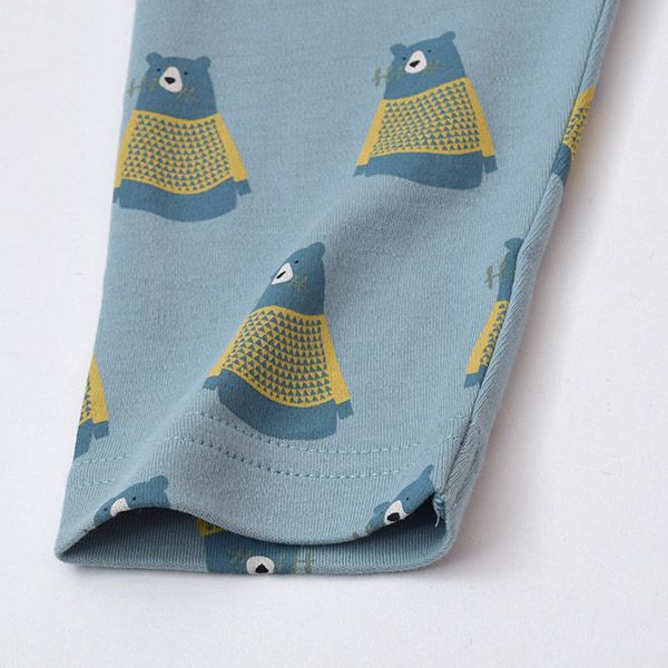 オーガニックコットン キッズ巾着つきパジャマ（長袖）Bear