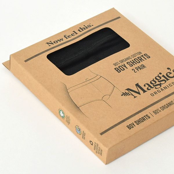 オーガニックコットン ボーイカットショーツFIT BK 2枚組