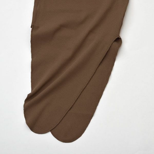 オーガニックコットン ベビーリブ結びガウン(長袖)