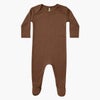 オーガニックコットン ベビーリブ足つきカバーオール(長袖)